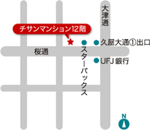 英会話 名古屋 地図